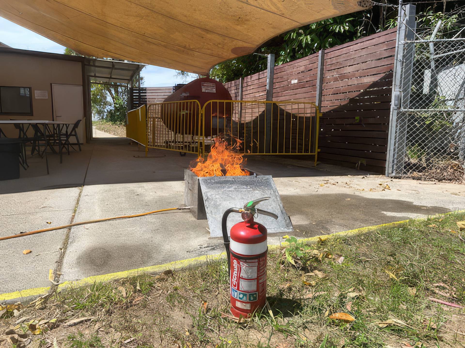 Demonstrate First Attack Fire Fighting Equipment